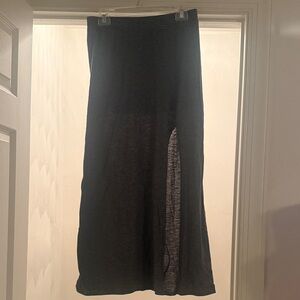 American Eagle Outfitters Gray and Black Maxi Skirt